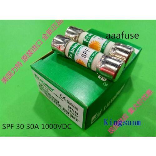 Free shipping 10pcs SPF 30 Littelfuse Netlon 10X38 SOLAR fuse 30A1000VDC