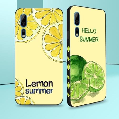 Cool Summer Fruit Case For ZTE Axon 10 Pro A2020 Lemon Soft Shell Cover For Nubia Play Red Magic 6 Pro 5G