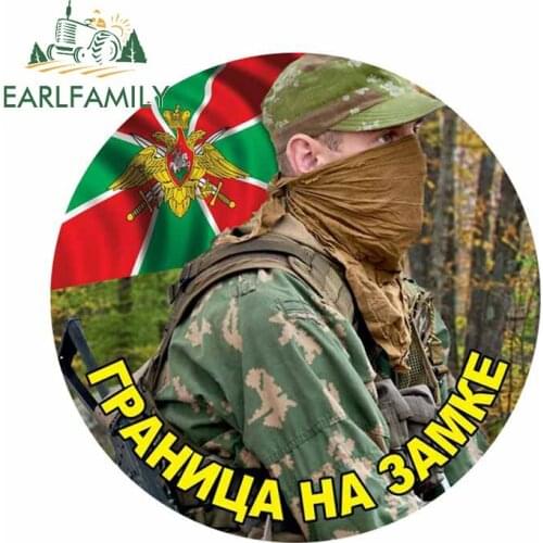 EARLFAMILY 13cm x 13cm Original Russian Air Force Badge Car Sticker Funny Car Wrap Rear Windshield Bumper Vinyl Decals