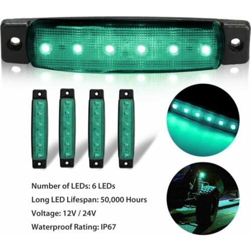 Truck 6-LED UTV Rock Light 12V/24V DIY Style Fog Light For JEEP Low Power