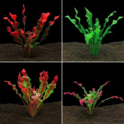 1PC Artificial Water Plant Plastic Grass Aquarium Decorations Fish Tank Grass Ornaments Decor Simulation Aquatic Accessories