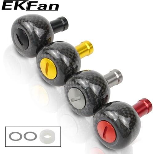 EKfan30MM New Design Small Carbon Knob Suitable for Daiwa Shimano Spinning Baitcast Drop Fishing Reel 1000-5000
