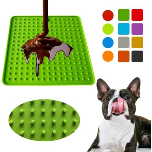 Dog Mat Cat Slow Food Bowl Pet Dog Feeding Bowl Silicone Dog Feeding Licking Mat Dog Slow Food Device Lick Pad Pet Supplies
