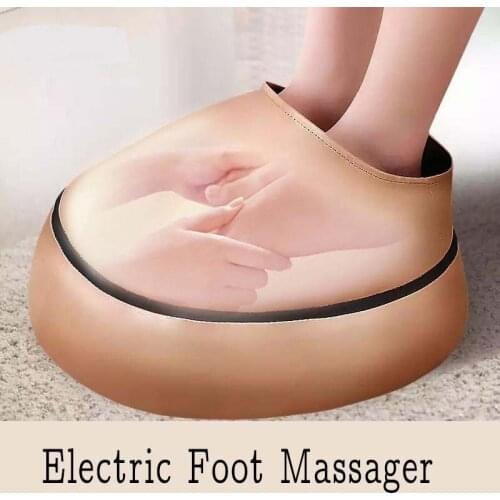 Electric Foot Massager Infrared Heating Shiatsu Knead Roller Leather Feet Back Massage Machine Summer Winter 8pcs3D Massage Ball