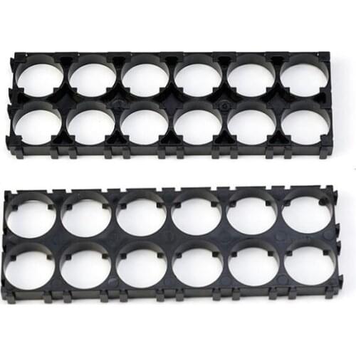 MasterFire 20pcs/lot 2*6 21700 Battery Holder Bracket Cell Safety Anti Vibration Black Plastic Brackets For 21700 Batteries