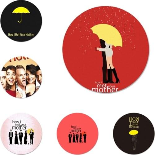 58mm How I Met your Mother Icons Pins Badge Decoration Brooches Metal Badges For Backpack Decoration