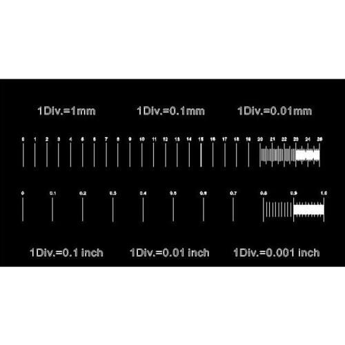 Stage Micrometer Metric English System Calibration Glass Slide for Microscope Free Shipping