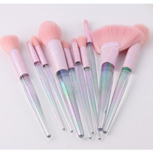 Professional Beauty Tools Accessories Without Bag Makeup Brush Set Travel Cosmetic Brushes 10pcs For Eyes Lips Face Make Up