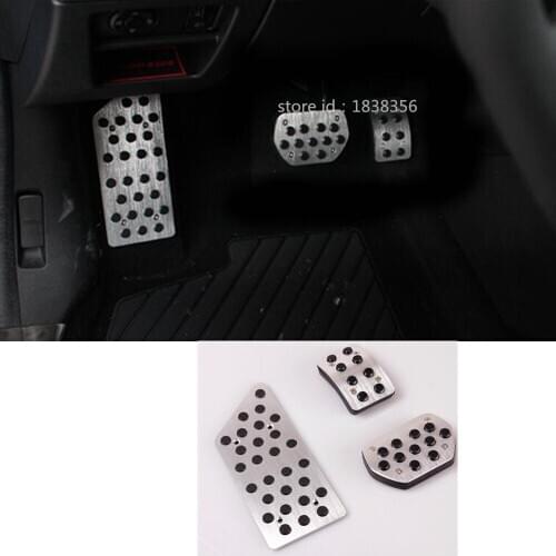 Free Shipping For Peugeot 3008 2013 2014 2015 Car Aluminium Alloy Foot Gas/Petrol/Oil Brake Rest Lamp Frame Pedal AT 3PCS