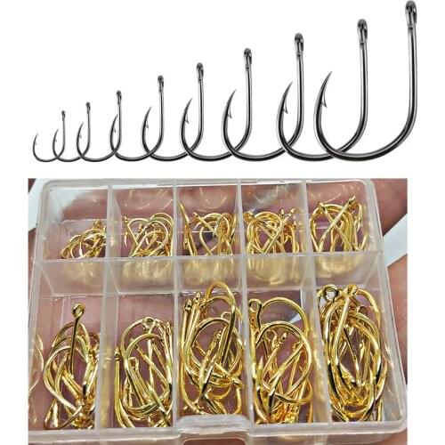 POETRYYI high carbon steel Fishing Hook 100pcs/lot #3/#4/#5/#6/#7/#8/#9/#10/#11/#12 Barbed hooks For carp Fishing Accessories