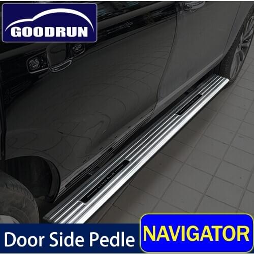 Door sill protector For Lincoln Navigator side pedal guard cover sticker exterior car accessories Scratch resistant decoration