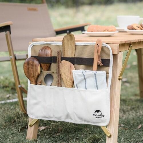 Naturehike Portable Picnic Tableware Chopsticks Straw Knife And Fork Spoon Camping Removable Hanging Multifunctional Storage Bag