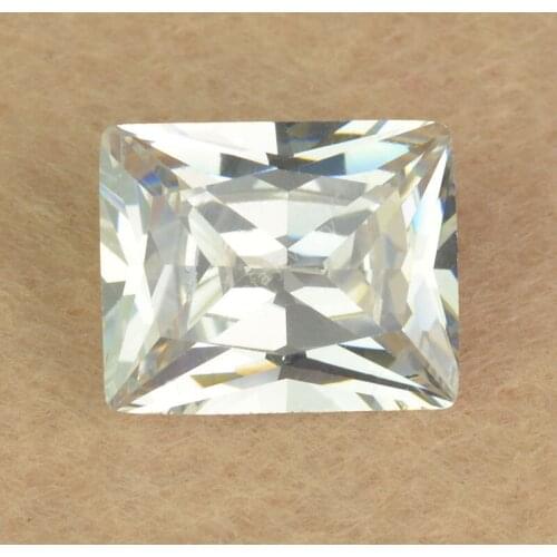 Sale 1.5X3mm~15X20mm 5A White Cubic Zirconia Rectangular Rectangle Shape Cut Loose CZ Stone Synthesis Gems For Jewelry Making