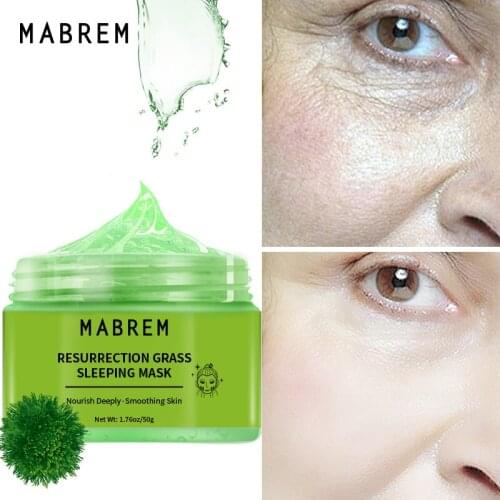 MABREM Revitalizing Grass Moisturizing Sleeping Mask Treatment Anti-Aging Moisturizing Whitening Sleeping Mask 50g