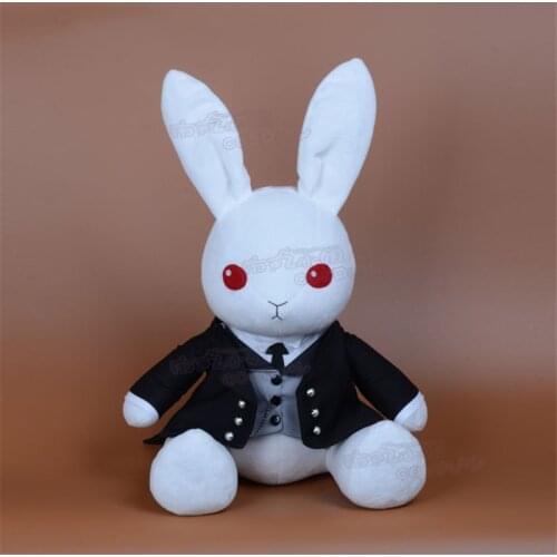 Japan Cartoon Anime Black Butler Kuroshitsuji Sebastian·Michaelis Rabbit Plush Doll Cosplay Accessories Stuffed Toy Collection