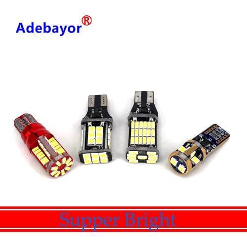 1/2pcs Super Bright T10 LED 194 168 Canbus Car Width Light T15 3014 4014 3030 LED SMD Car Auto Wedge License Parking Light White