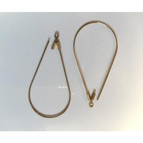 1 Pair Water drop Earring hooks For Fashion Jewellery Women Earrings Components diy Jewelry Accessories Making Earring findings