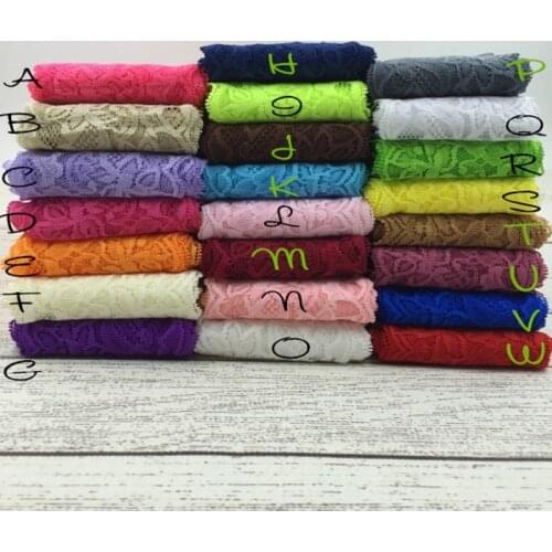 30yards/lot 23colors 3" Tulle Lace Trim Lace Ribbon by the Yard Wholesale Lace Stretch For Baby Girls Hair Accessories
