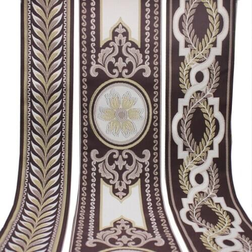 5yards Vintage Brown Color National Lace Ribbon home decoration carpet overedge curtain sofa pillow decorating Ethnic Webbing