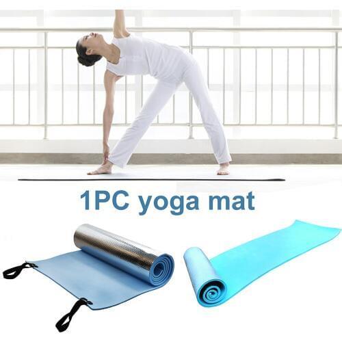6mm 10mm Thick EVA Non-slip Yoga Mat Fitness Sports Gymnastic Mat Portable Home Beach Lawn Mat Fitness Equipment Camping XA186A