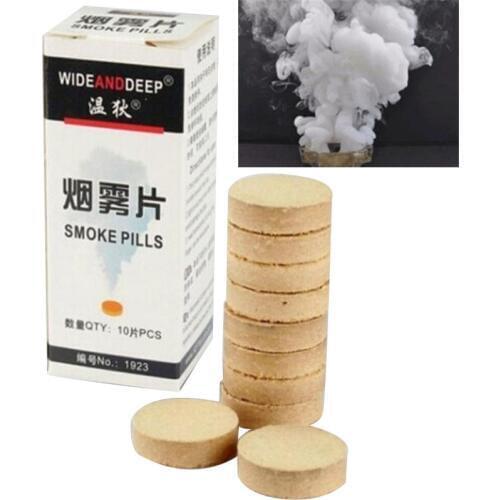 White Combustion Smoke Cake White Smoke Effect Bomb Photography Aids Toy Gifts Magic Light Fog Pills Halloween Props Spray J99St