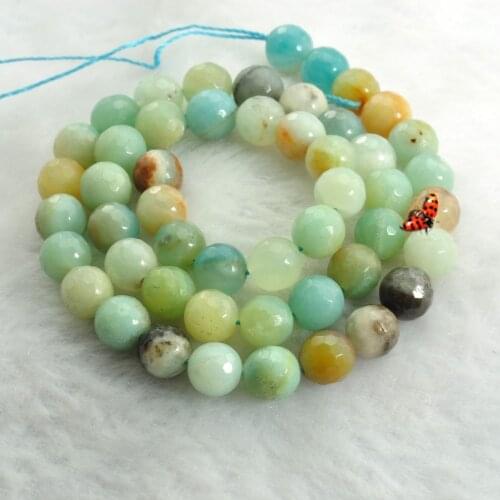 1 Strand Natural Crystal Stone Beads For DIY Jewelry Findings 4/6/8/10/12mm Faceted Spacer Beads Accessories Making