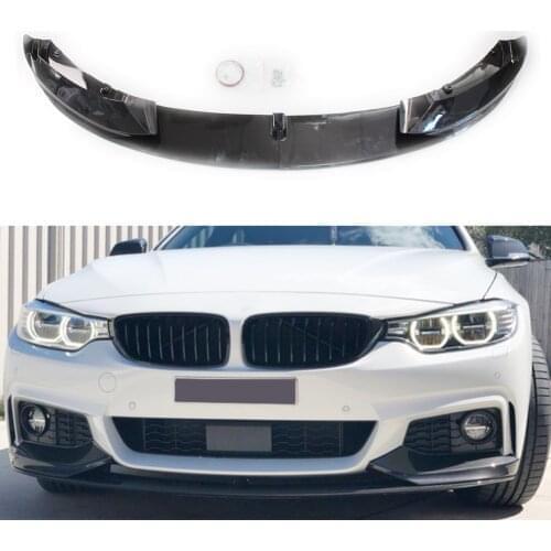 For 2014-2020 BMW F32 F33 F36 4 Series M Sport Front Bumper Spoiler Cover Lip Splitter Trim Carbon Fiber ABS Car Accessories
