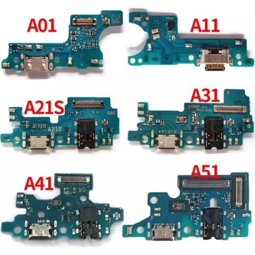 USB Charging Dock Port Socket Jack Connector Charge Board Flex Cable For Samsung Galaxy A01 A11 A21 A31 A41 A51 A71 A21S