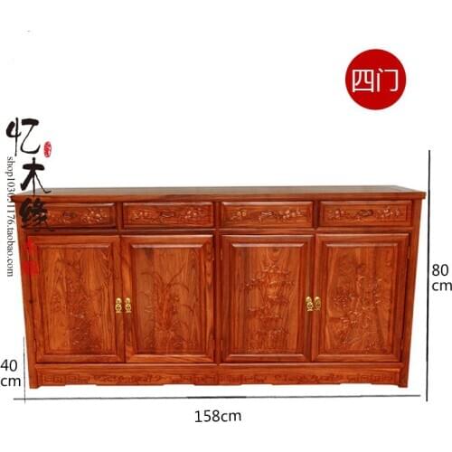 Shipping African rosewood mahogany sideboard cupboard door two door three cabinet wood door four rosewood tea cabinet