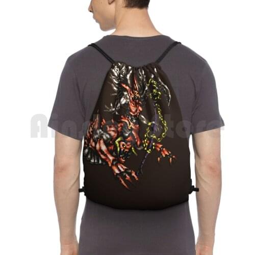 Final Fantasy Vi-Poltergeist Backpack Drawstring Bag Riding Climbing Gym Bag Final Fantasy Vi Final Fantasy 6 Poltergeist