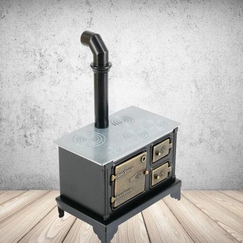 1:12 Scale Mini Stove Chimney Model Dollhouse Miniature Accessories Kitchen Toy Doll House Decoration