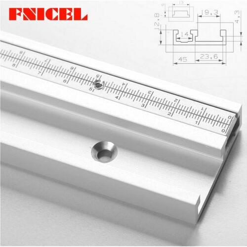 Model 45 Chute T-tracks Woodworking Standard Miter Track Stop Aluminium Alloy Woodworking Tool for Woodworking Workbench