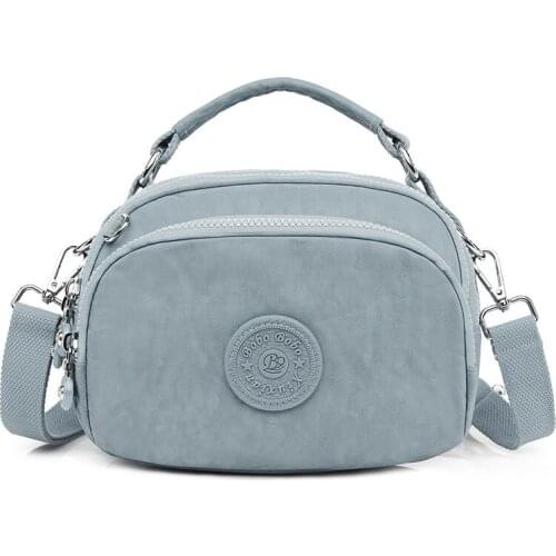 New Women Shoulder Bag Fashion Pure Color Casual Tote Outdoor Bag Canvas Handbag Zipper Messenger Crossbody