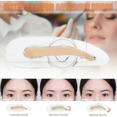 1pcs Adjustable Eyebrow Stencil Eyebrow Shaper Stamping Drawing Guide Reusable Plastic Template Makeup Tools Accessories
