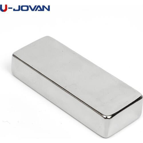 U-JOVAN 1pc N35 50 x 20 x 10mm Block Powerful Neodymium Magnet Super Strong Rare Earth Permanet Magnet