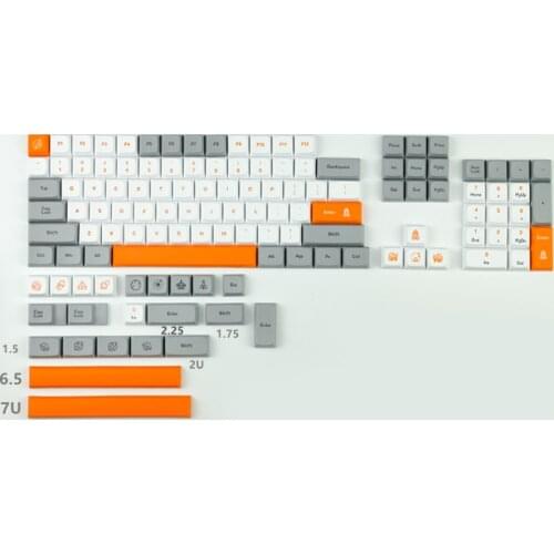 XDA keycaps PBT, thermal sublimation mechanical keyboard with cartoon character keyboard GH60 / GK61 / GK64/84/87/96/104/108/980