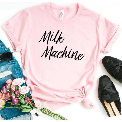 Milk Machin motherhood Print Women tshirt Cotton Hipster Funny t-shirt Gift Lady Yong Girl Top Tee Drop Ship ZY-357