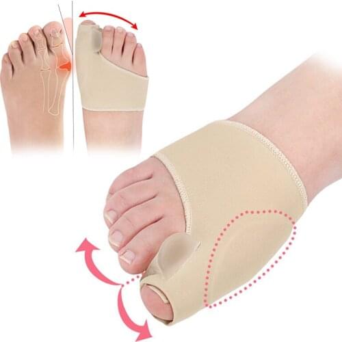 1Pair=2 pcs Big Bone Orthopedic Bunion Orthosis Pedicure Socks Silicone Hallux Valgus Corrector Braces Toes Separator Feet Care
