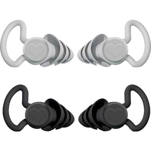1Pair Anti Noise Earplugs Hear Protect Sound Insulation Ear Plug For Sleeping Study Concert Noise Reduction Silicone Earplug