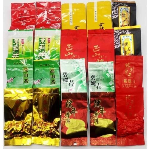 10 Different Flavors China Yunnan Ripe Pu'er Tea Each tea Two bags Green Food Tea Pure Material Pu'er Oolong Tea