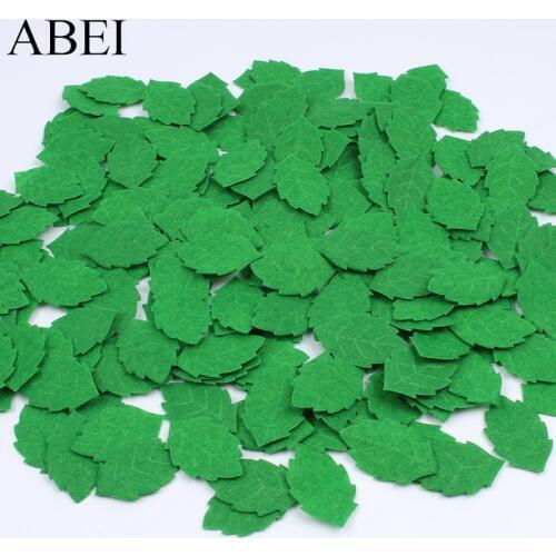 100pcs/lot Artificial small leaf Fake Green Leaves DIY Handmade floral craft material Wedding Party Scrapbooking Decoration