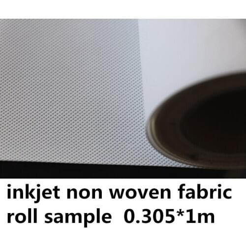 12"*1m roll sample 150g non woven inkjet fabric roll matte surface for background print