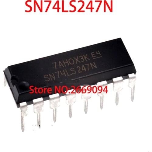 5PCS /10PCS /50PCS /100PCS SN74LS247N 74LS247N HD74LS247P 74LS247P 74LS247 74LS247P DIP-16 NEW