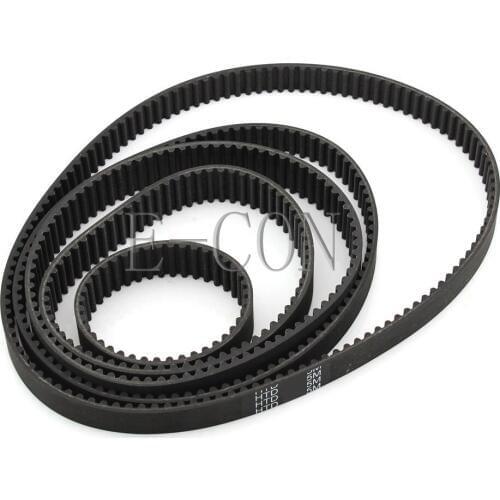 5pcs HTD5M Timing Belt 5M Belt Cogged Rubber Geared Closed Loop 10/15mm Wide 180-270mm Internal Perimeter