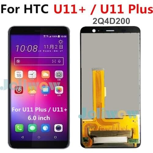 6.0" LCD For HTC U11+ U11 Plus LCD Screen Digitizer Panel Display With Frame Assembly Repair For HTC U11 plus Touch
