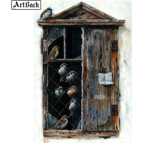 5d diy diamond painting old house sparrow full square drill 3D diamond mosaic new arrival diamond embroidery wall sticker