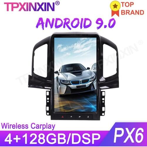 4+128G Tesla Style Android 9.0 For Chevrolet Captiva 2012-2017 Car GPS Navigation Stereo Head Unit Multimedia Player Auto Radio
