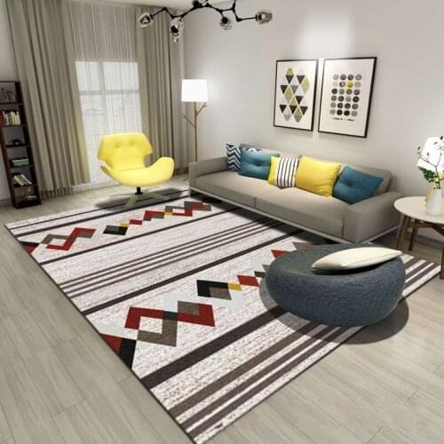 Home Nordic style carpets for Living room study Room Antiskid Floor Mats Geometric pattern 3D printed carpet Multiple sizes Rugs