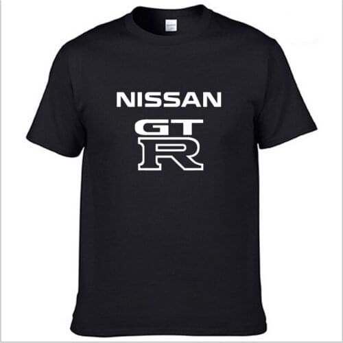 Mens Short Sleeve GTR race motorcycle T-shirt Summer casual male solid colour Cotton T shirts Fashion Harajuku Men Clothes