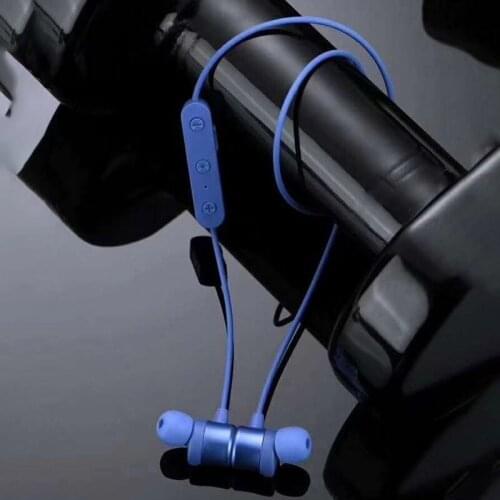 Neck-mounted in-ear wireless bluetooth 5.0 headset magnetic switch sports headset long-lasting flight control wheat comfort